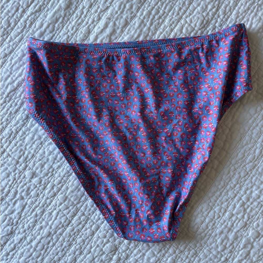 J. Crew Hallie High-Waisted Bikini Bottom - Summer Fields Print